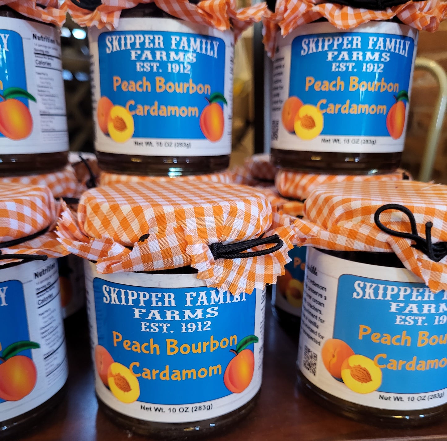Peach Bourbon Cardamom Preserves