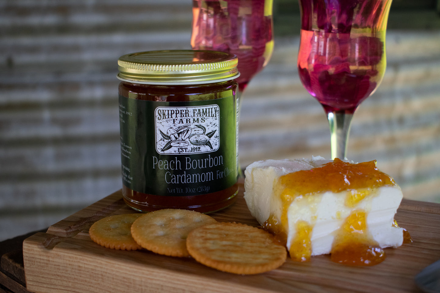 Peach Bourbon Cardamom Preserves