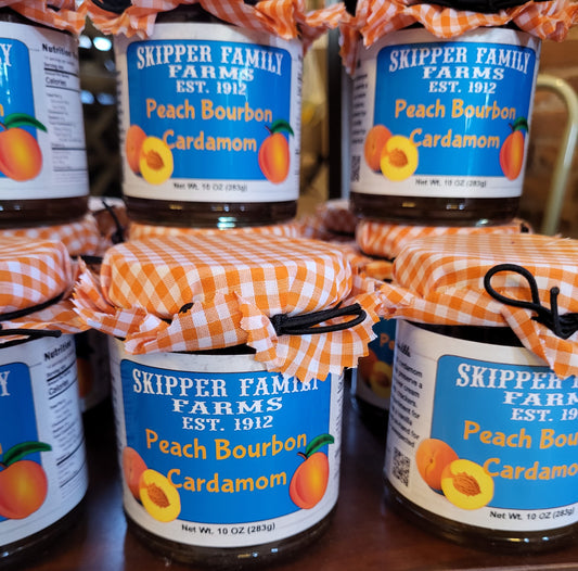 Peach Bourbon Cardamom Preserves